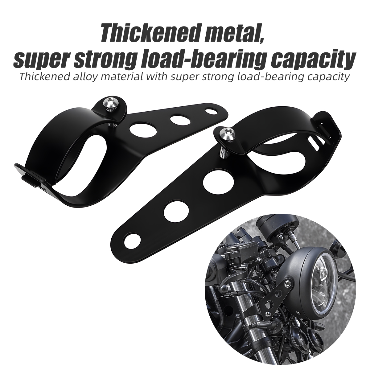 Outdoor Power Products - Uniwersalny uchwyt mocujący reflektor motocyklowy 28-36mm