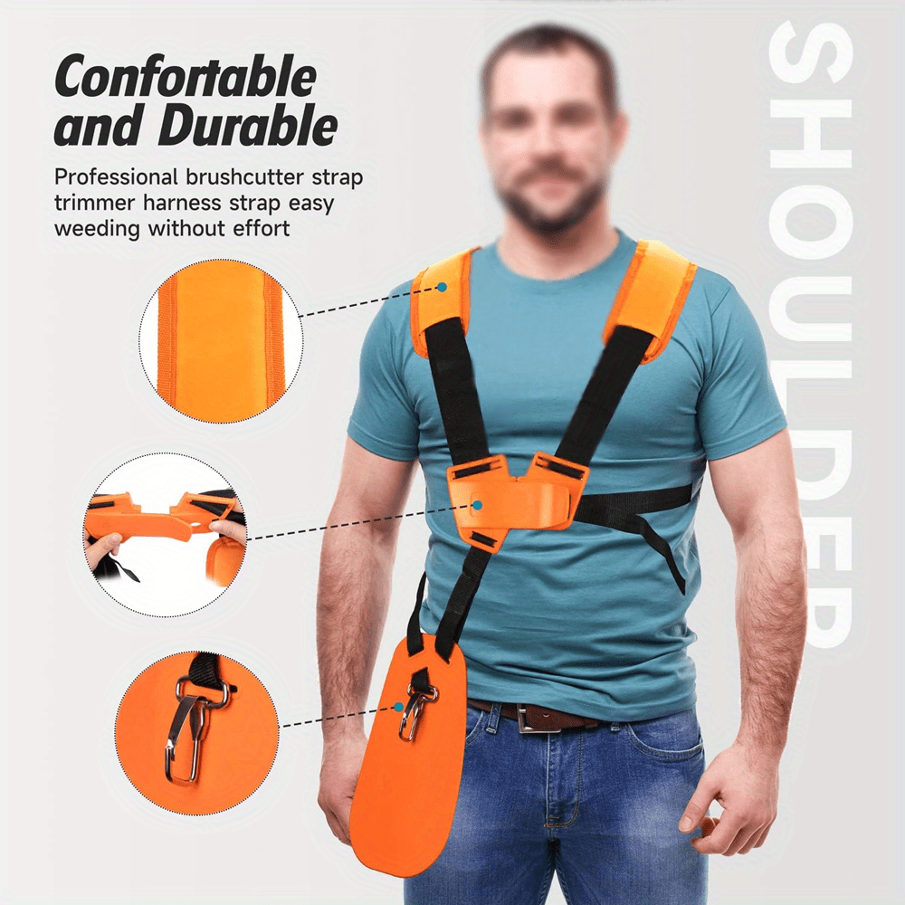 Brush Cutter Strap - Podwójny pasek na ramię do kosiarki,