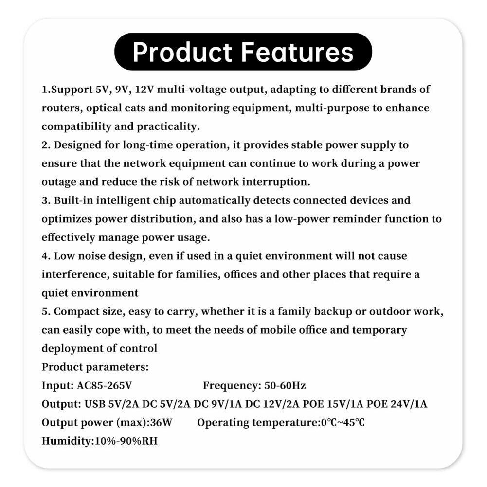 Outdoor Uninterruptible Power Supply - Zasilacz awaryjny DC UPS 1018L 5V