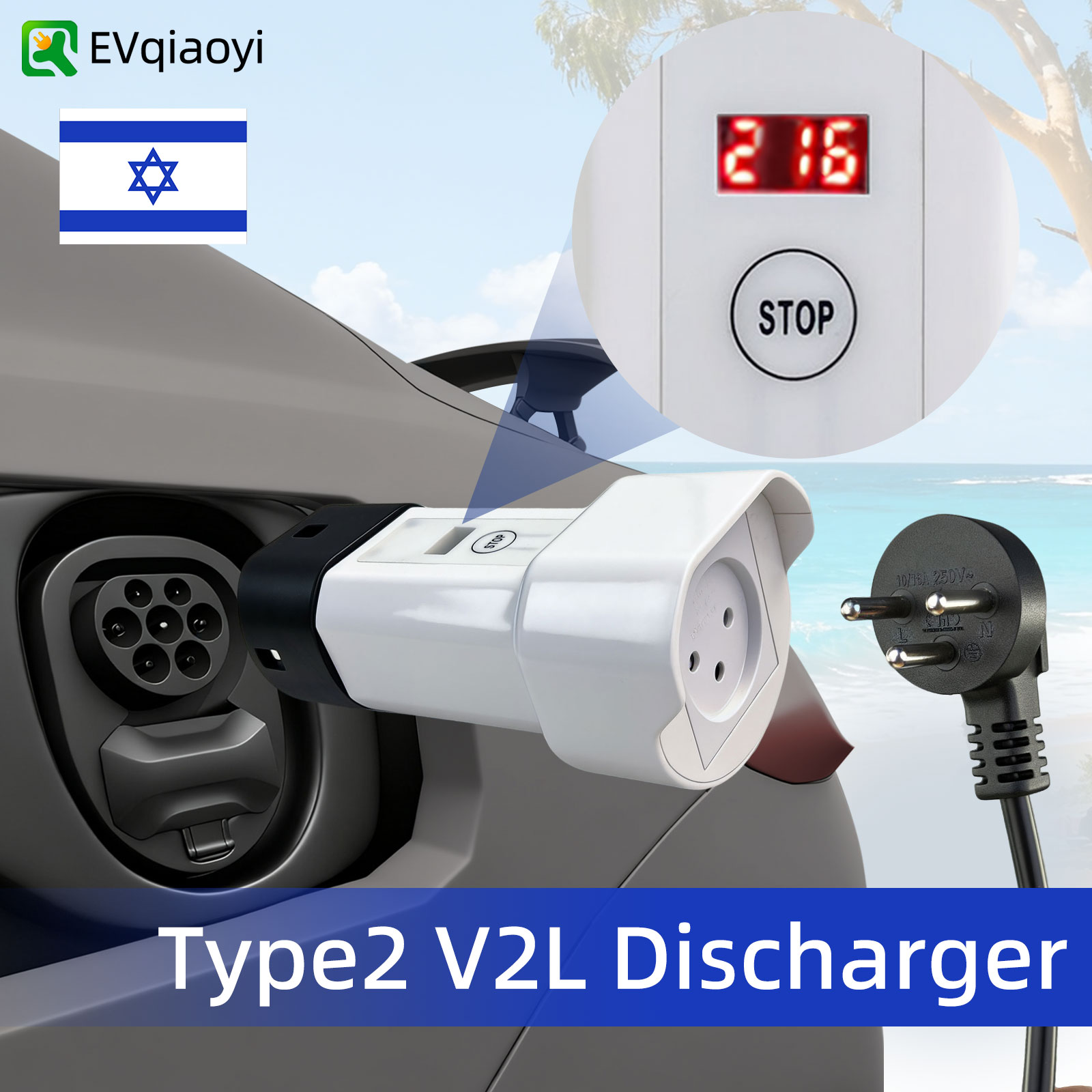 Outdoor Power Usa - Adapter rozładowujący V2L Typ 2 16A