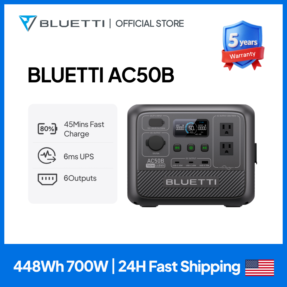 Outdoor Power Usa - BLUETTI AC50B Przenośna Stacja Zasilania 700W