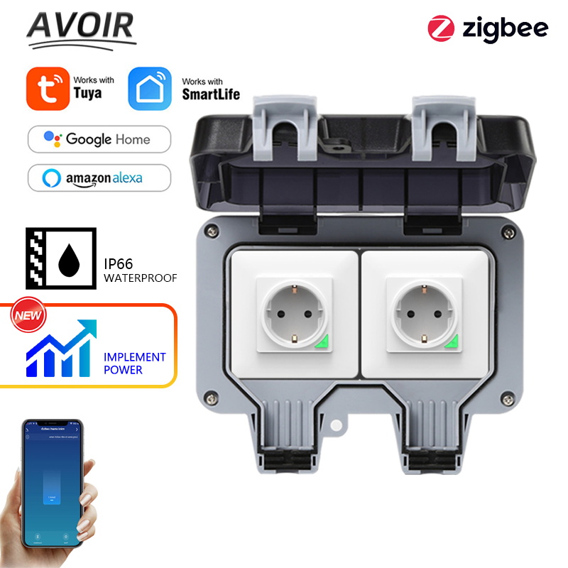 Outdoor Power Usa - Avoir Tuya Zigbee gniazdka elektryczne IP66