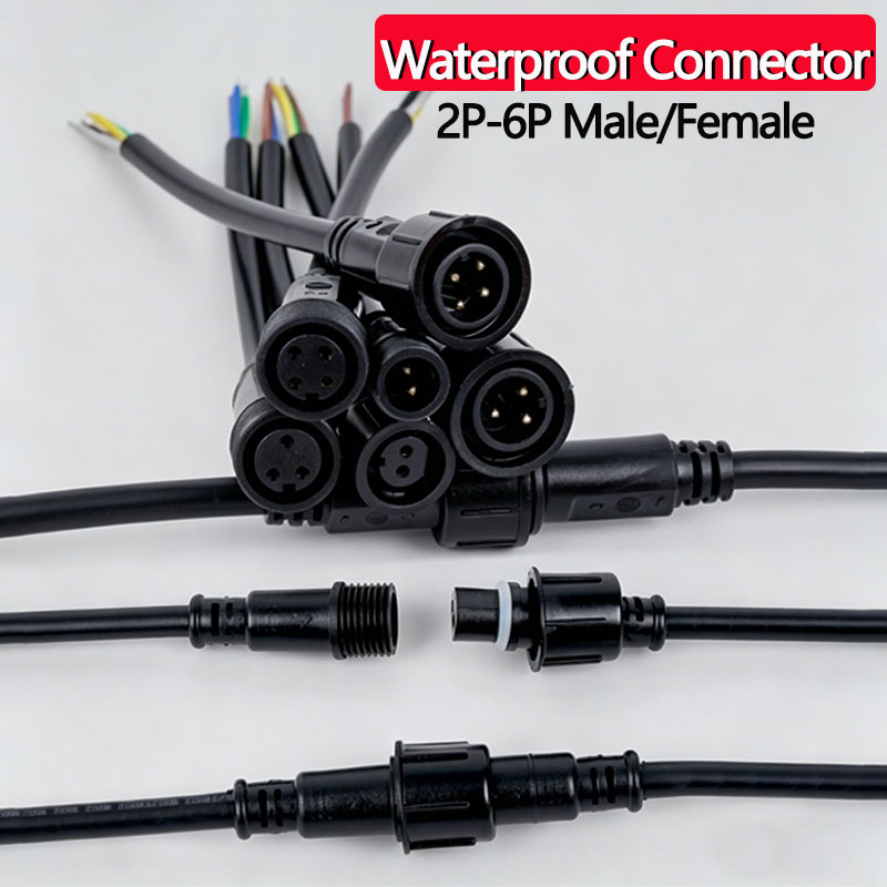Outdoor Power Adapter - Wodoodporny zestaw złączek kablowych 2/3/4/5/6-pinowych z