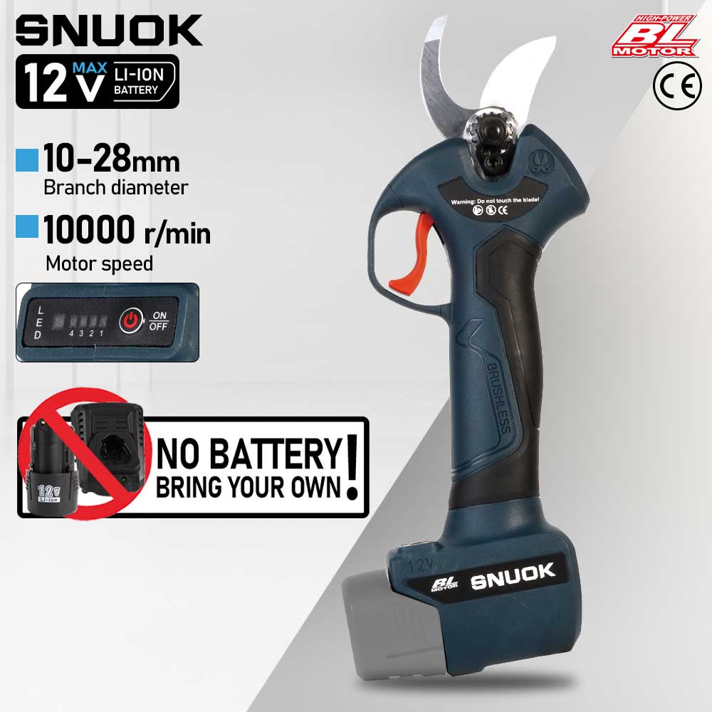 Outdoor Power Usa - SNUOK 12V Bezszczotkowe Elektryczne Nożyce do