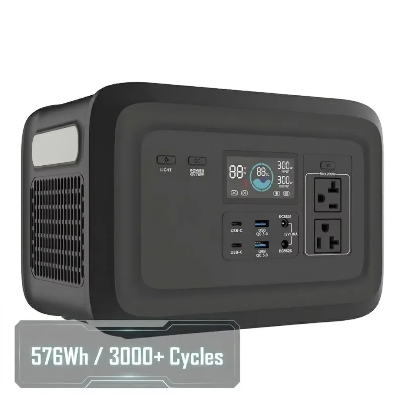 Outdoor Power Bank With Ac Outlet - Mini przenośna stacja zasilania 300W LiFePO4