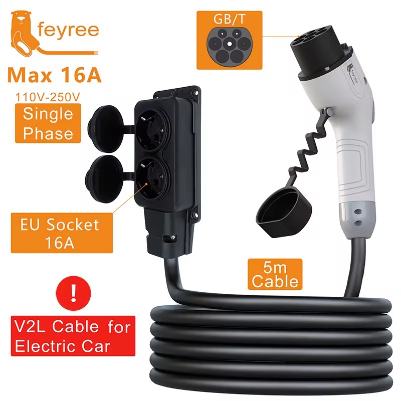 Outdoor Power Adapter - Kabel rozładowujący Feyree V2L, wtyczka do