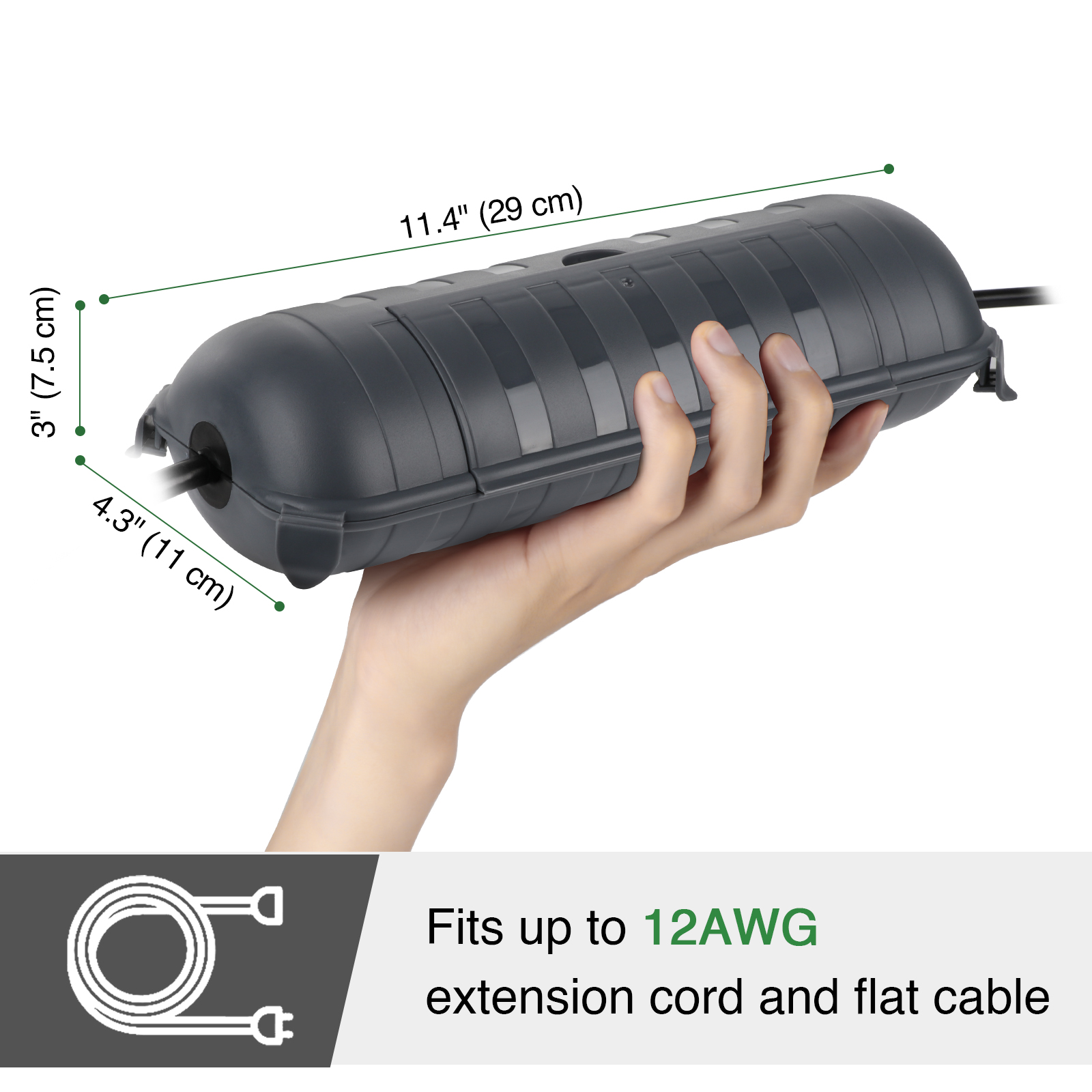 Duże, wodoodporne osłony kablo – Outdoor Power Adapter recenzja i cena