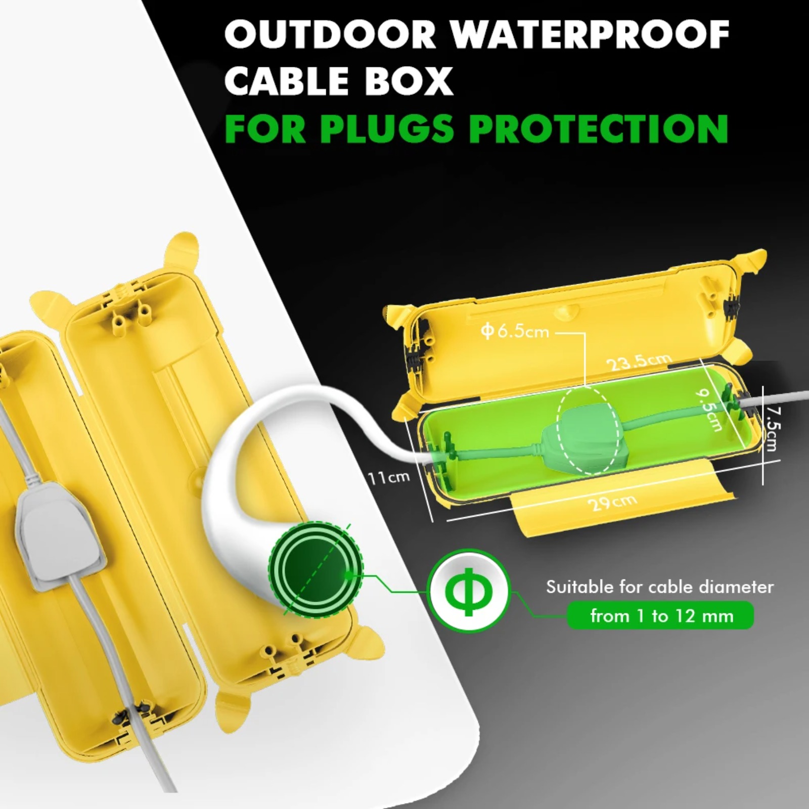 Obudowa na kabel przedłużający – Outdoor Power Adapter recenzja i cena
