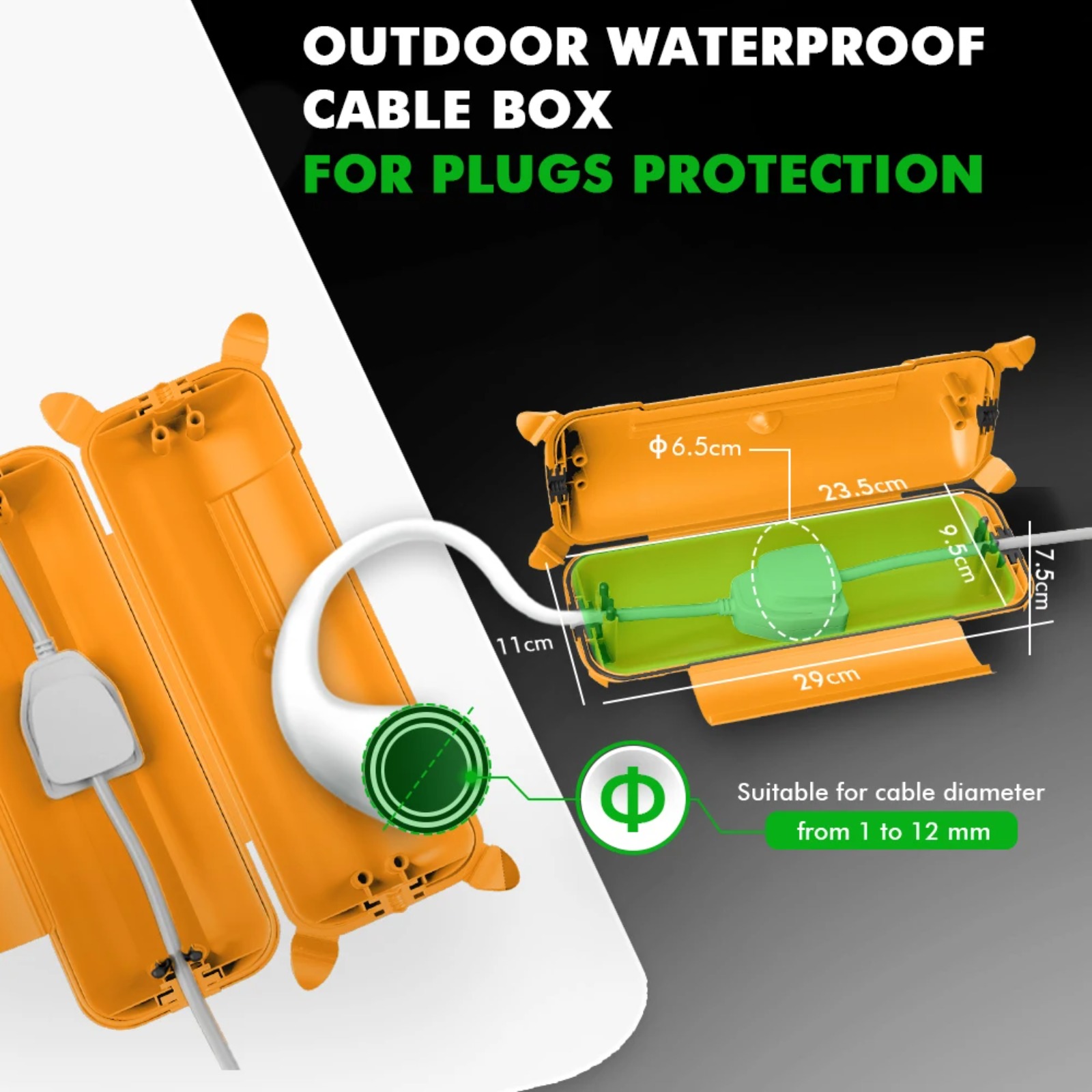 Obudowa na kabel przedłużający – Outdoor Power Adapter recenzja i cena