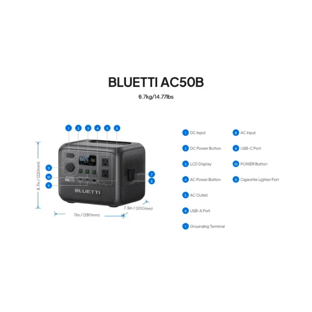 BLUETTI AC50B Przenośna Stacja – Outdoor Power Usa recenzja i cena